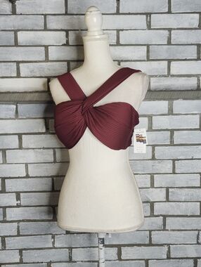• New Time & Tru Womens Convertible Padded Bikini Top Women's Size 1X (16-18W)